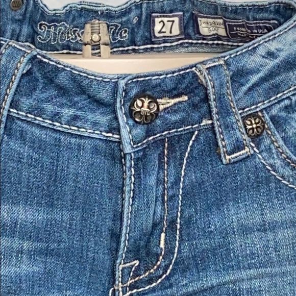 Buckle Miss Me cowboy boot denim jeans size 27 EUC - Picture 10 of 14